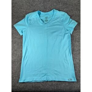 Champion Women’s Seamless Athletic V-Neck Tee Blue Size‎ Medium